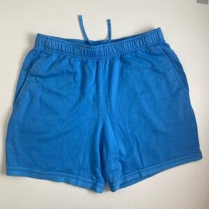 Nike Yoga Shorts Men Large Blue 7" Training‎ Standard Stretch Relaxed DM-7831